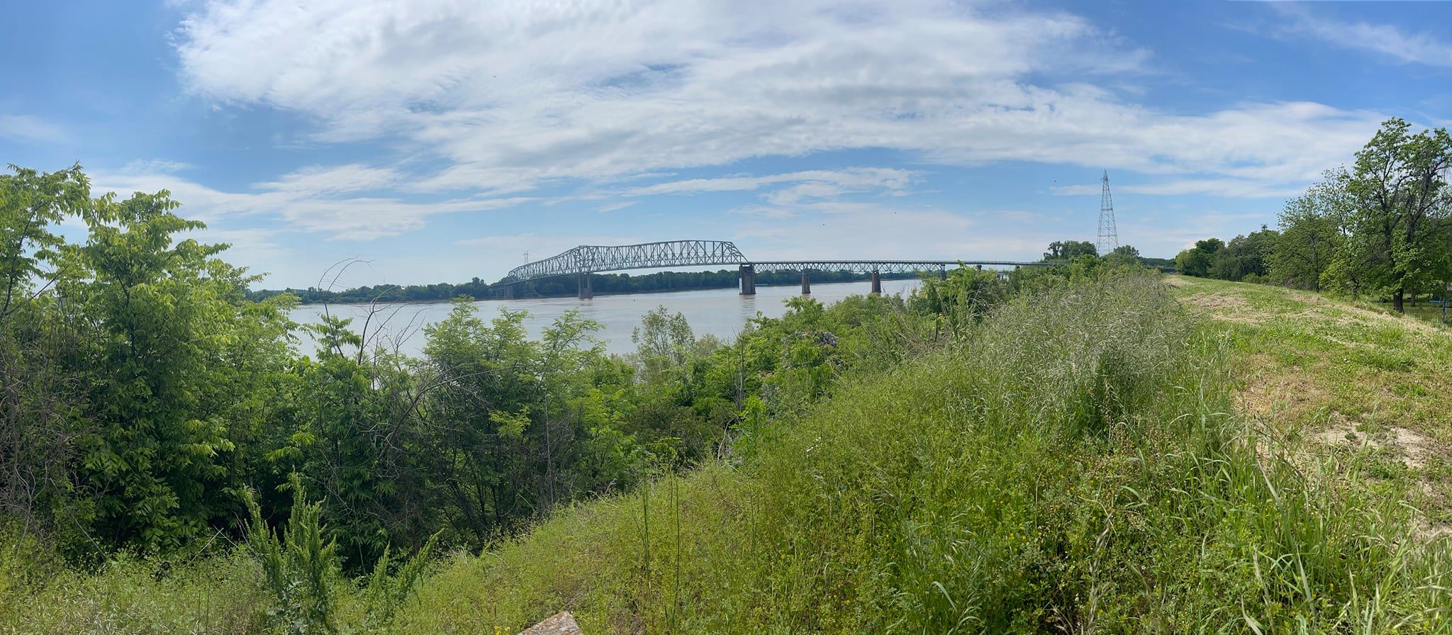 Industrial History 1956 IL13+KY56 Bridge over Ohio River at Old
