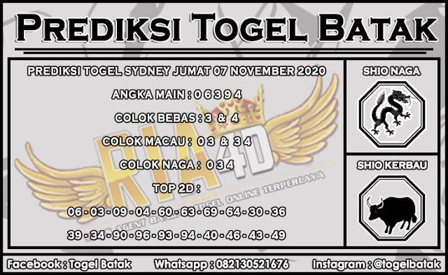 PREDIKSI SYDNEY JUMAT 07 AGUSTUS 2020 PREDIKSI TOGEL BATAK TOGEL