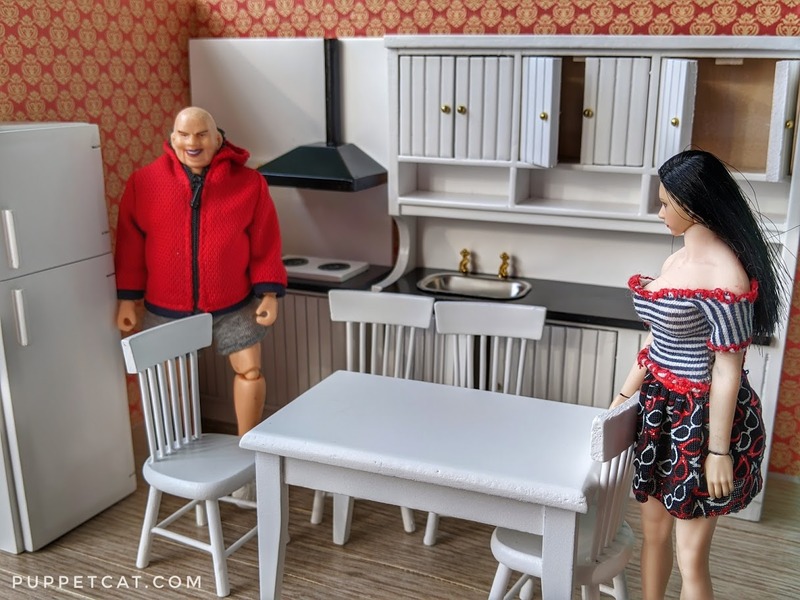Мебель для кухни в кукольный домик