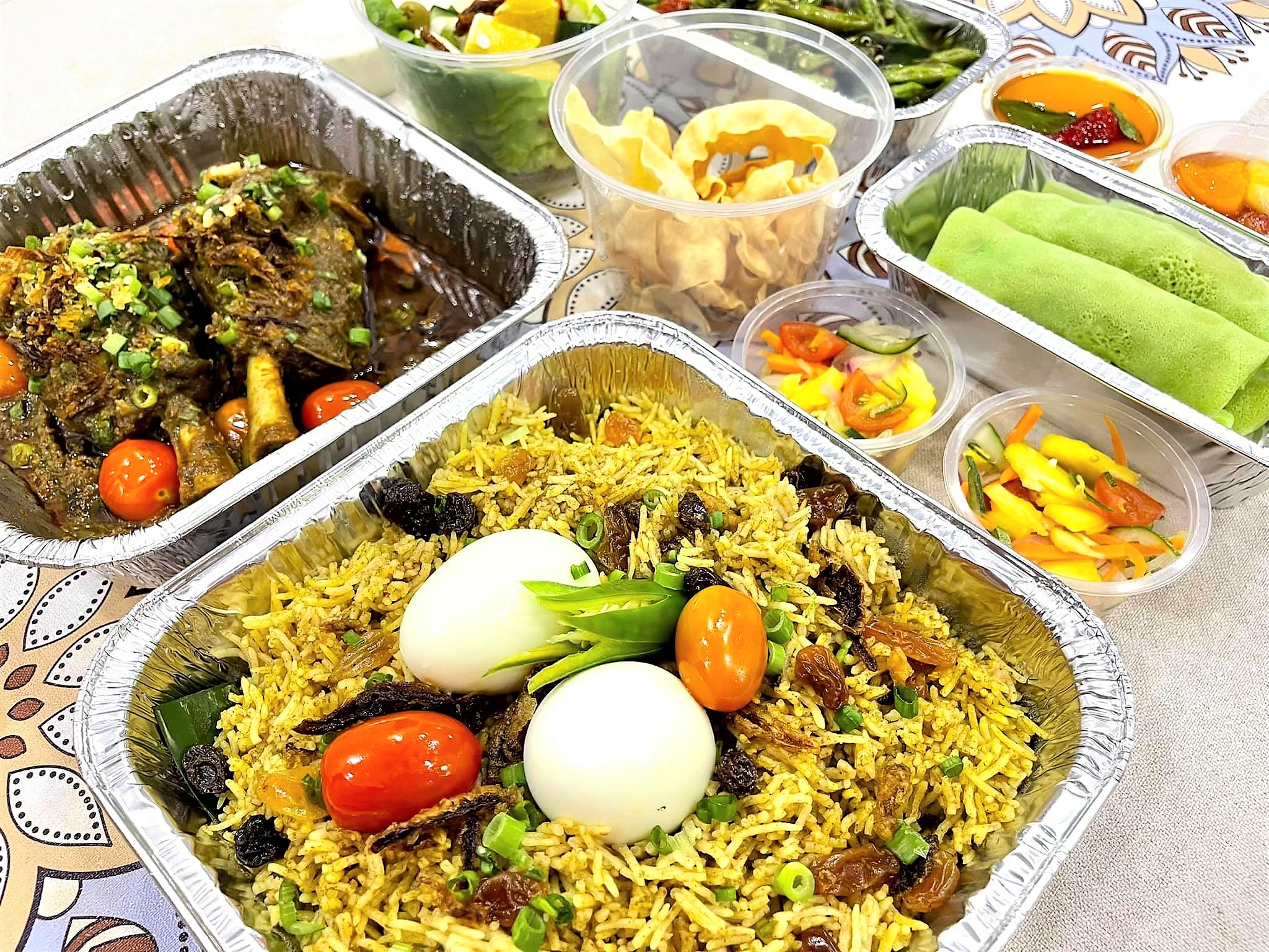 PUASHATI MAKAN LAMB SHANK BIRYANI SET MERDEKA DARI RAMADA MERIDIN JOHOR BAHRU NI