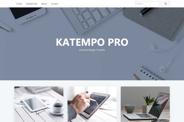 Katempo Pro, Portofolio Blogger Template
