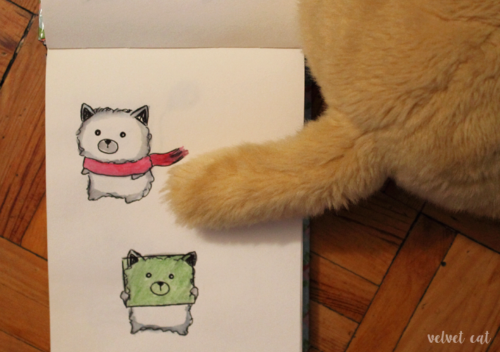 Ilustración: Pelusillas perrunas acuarela