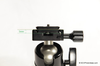 Desmond DAC-01 QR Clamp jaw dimension detail