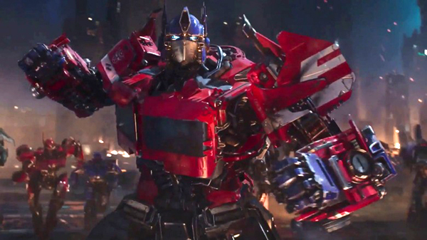 Optimus Prime is ready for battle on the planet Cybertron in 2018's BUMBLEBEE. He'll fight for Earth (again) in next year's TRANSFORMERS: RISE OF THE BEASTS.