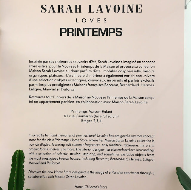 Sarah Lavoine Loves Printemps / Photo Atelier rue verte /