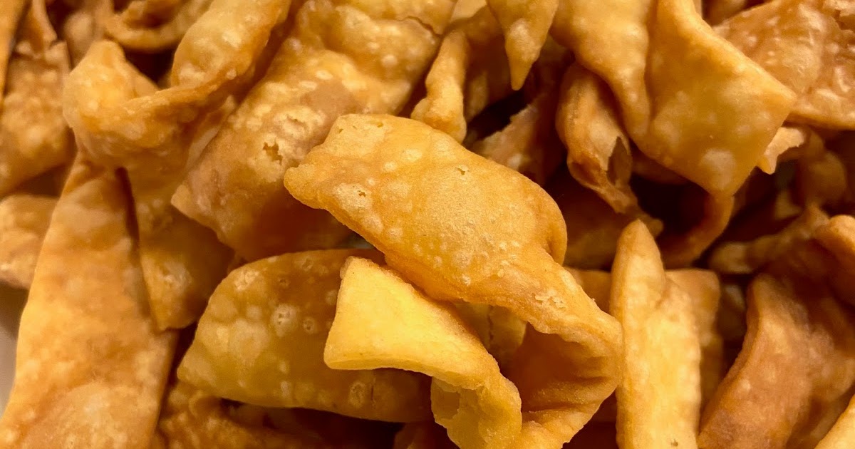 Homemade Fried Wonton Strips