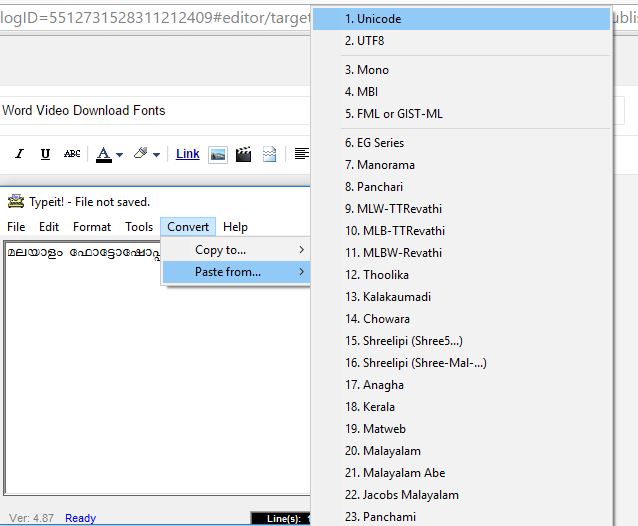 How to Type Malayalam in Word Video Download Fonts VideoAdept