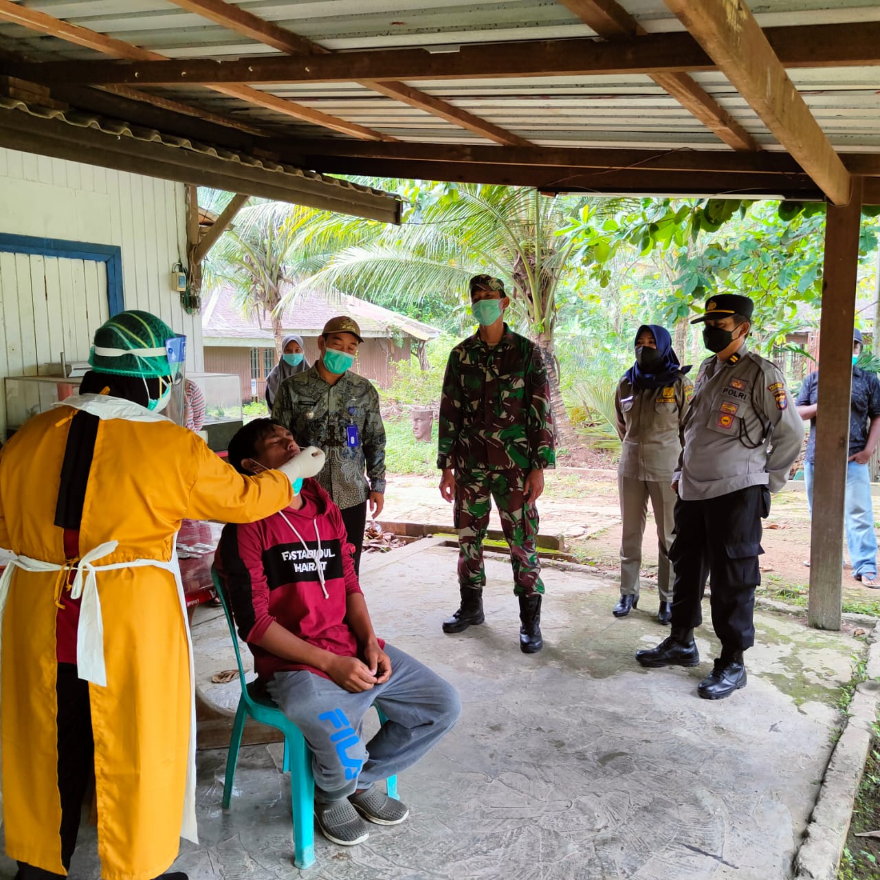PENCEGAHAN PENYEBARAN COVID19, POLSEK PALARAN LAKUKAN TES ANTIGEN