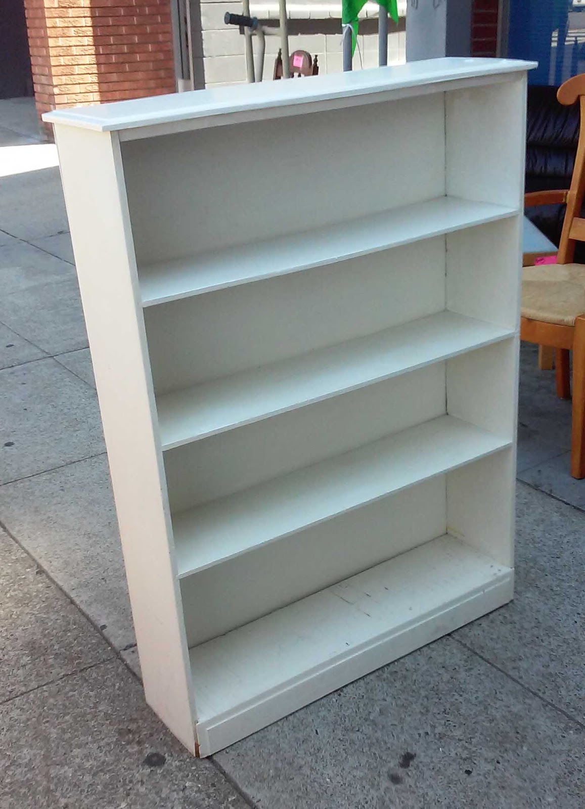UHURU FURNITURE & COLLECTIBLES SOLD White Wood Shelf 35