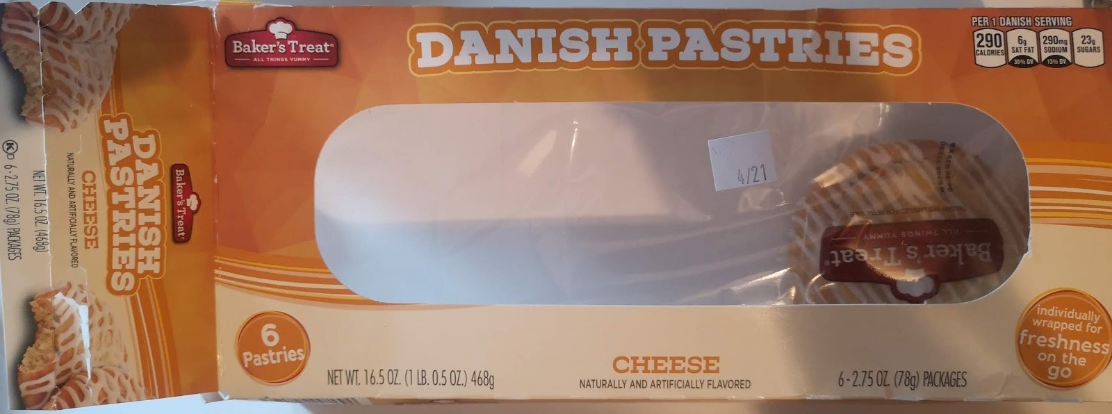The Budget Reviews Baker's Treat Cheese Danish Pastries (Aldi)
