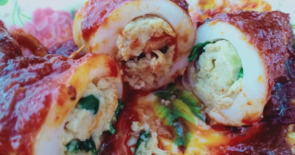 Resepi Viral Sotong Sumbat Masak Merah