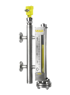 magnetic liquid level gauge coupled with guided wave radar liquid level gauge