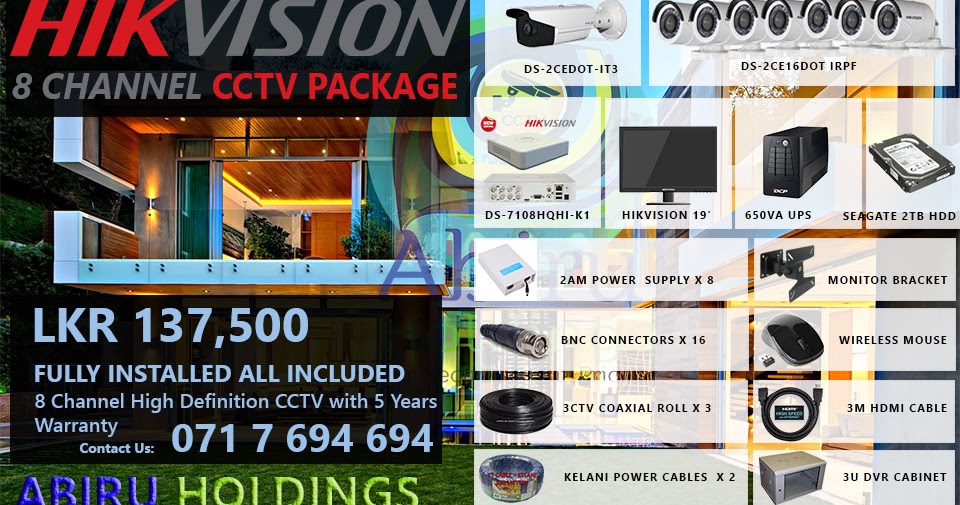 Abiru Holdings, HIKVISION Authorized GOLD DEALER of Srilanka Complete