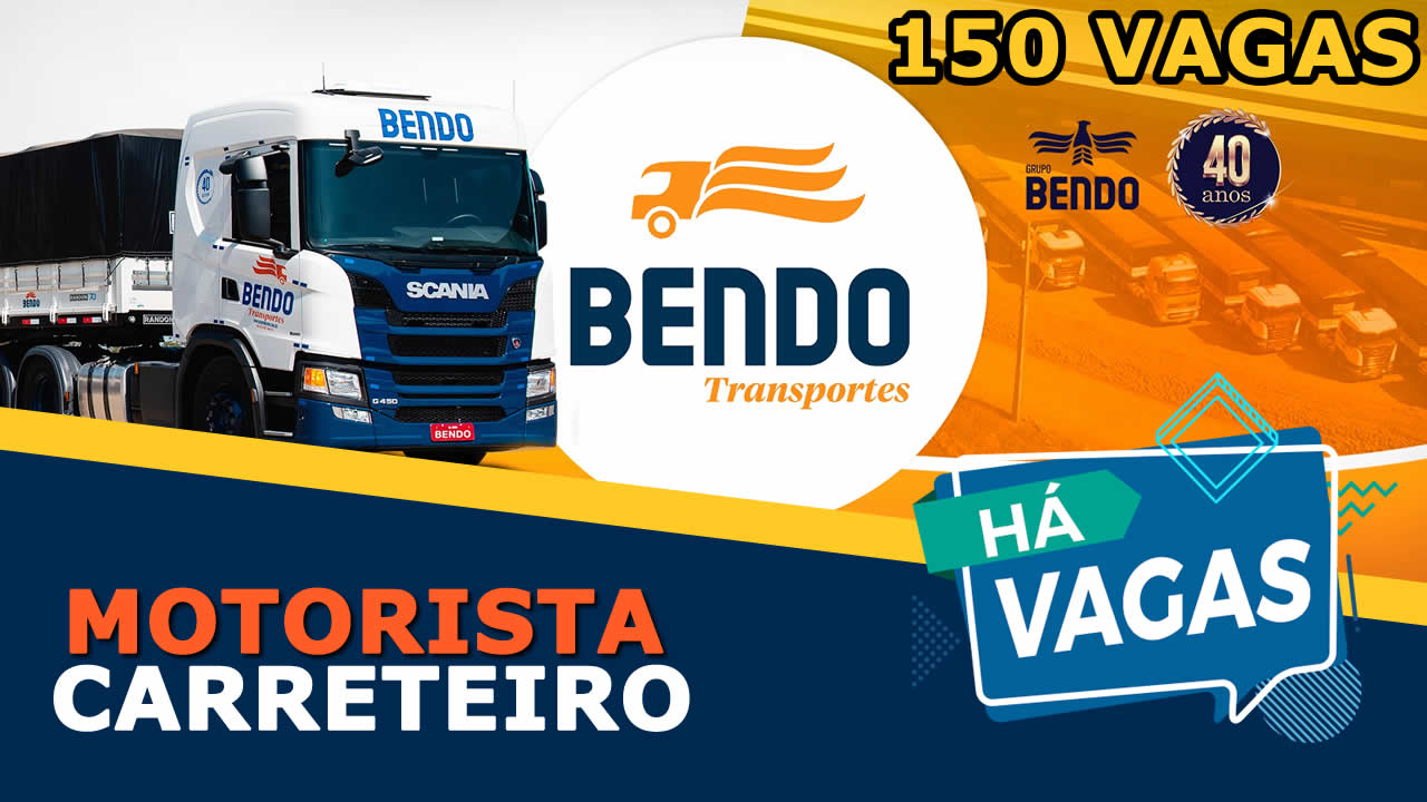 vaga para motorista na bendo transportes