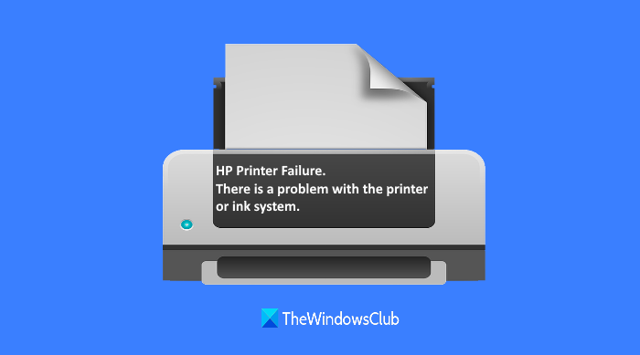 Error de falla de la impresora HP