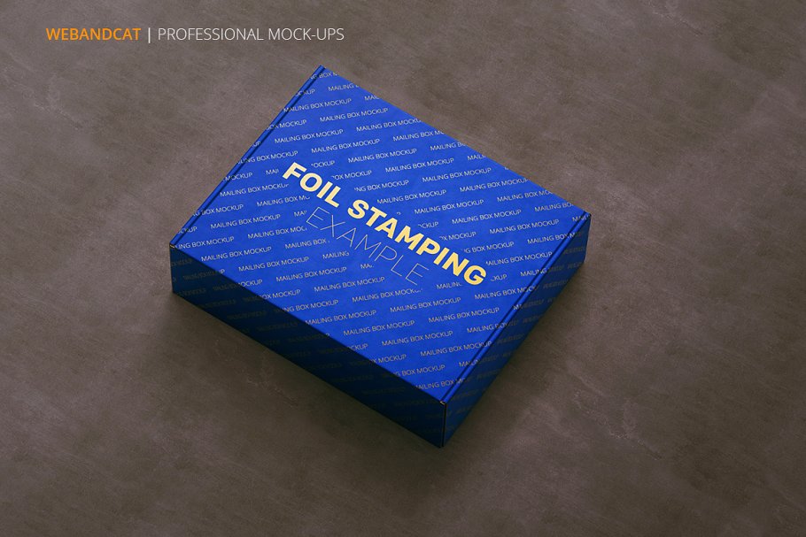 Shipping Mailing Box Mockup