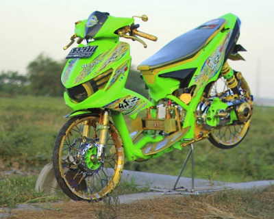 Modifikasi AirBrush Mio Soul Motor