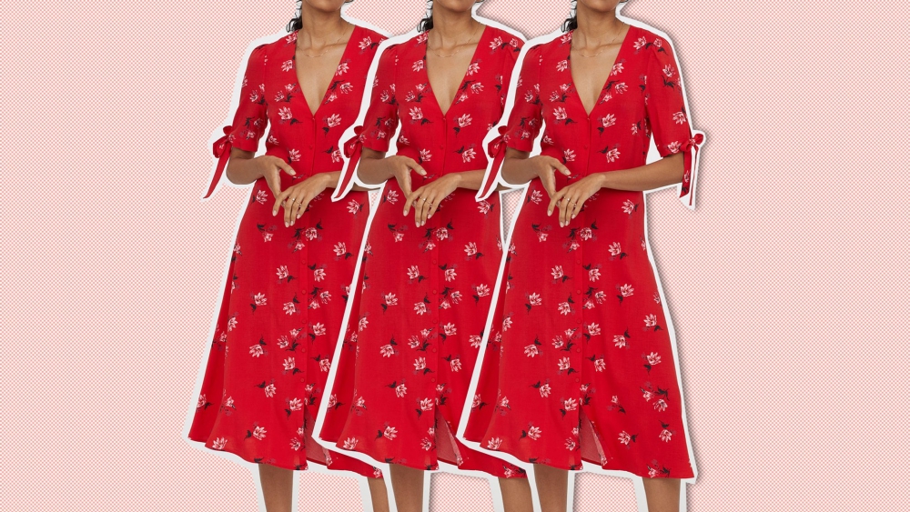 Rotes Kleid H&M