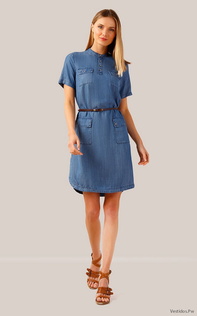 +30 [FOTOS] Vestidos de Mezclilla Con