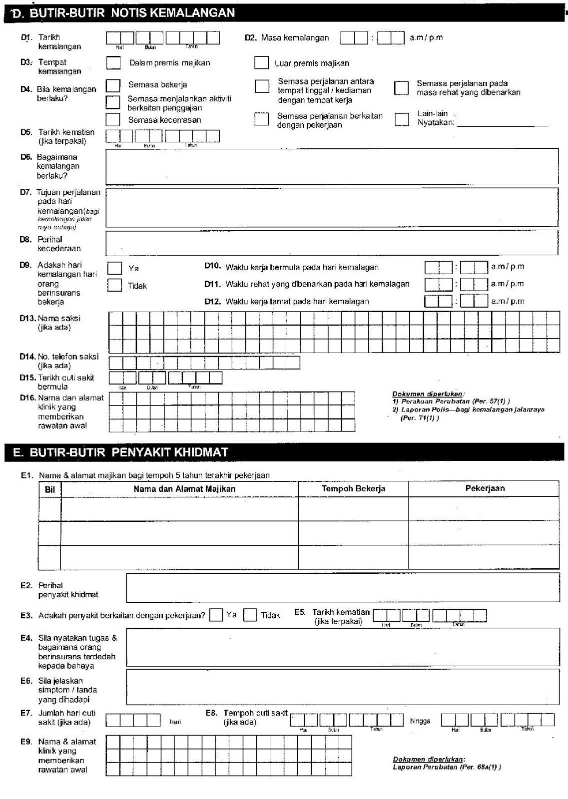 Borang Perkeso Borang Pks F 43 Pdf