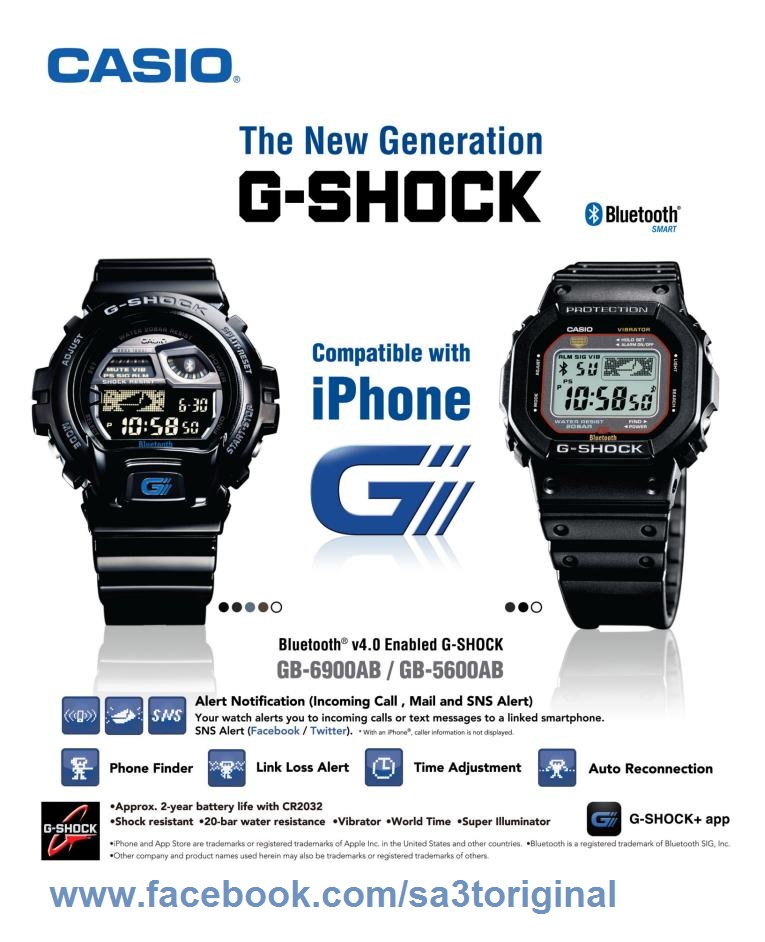 New Generation of G-SHOCK compatible with iPhone - Original Watches