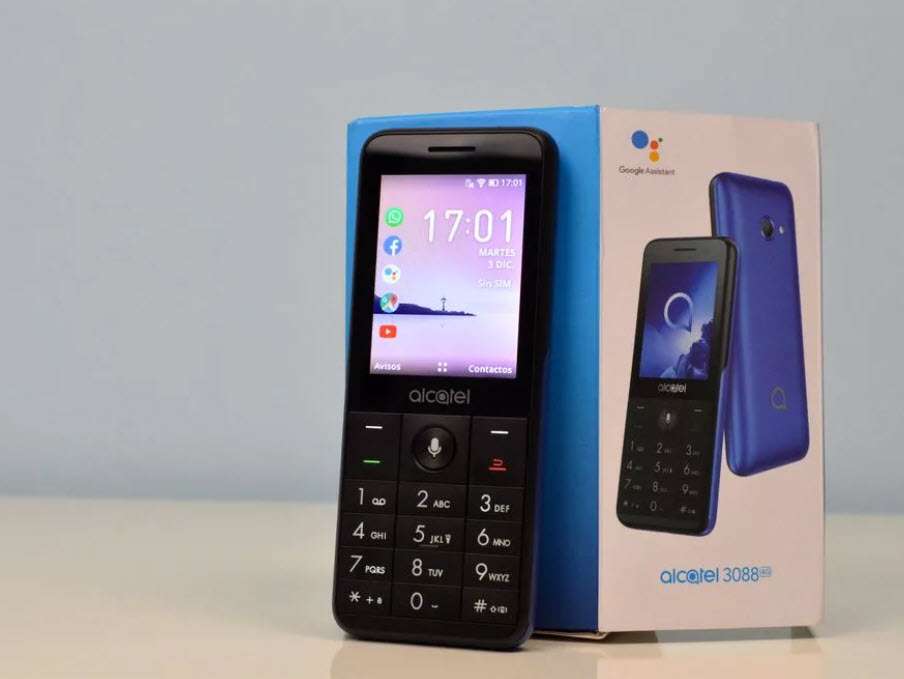 Alcatel 3088 ، هاتف بتصميم قديم يدعم 4G وتثبيت واتساب والتطبيقات الأخرى