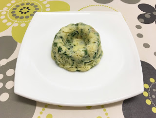 Spinach and manchego cream cheese cake