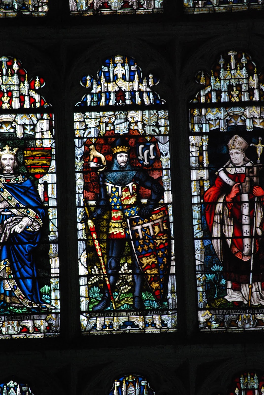 Heraldry The BIG Stained Glass Window in the Chapter House