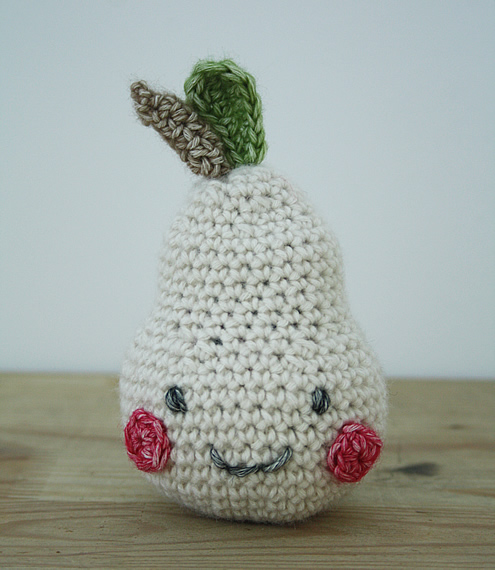 Crochet pear | Happy in Red