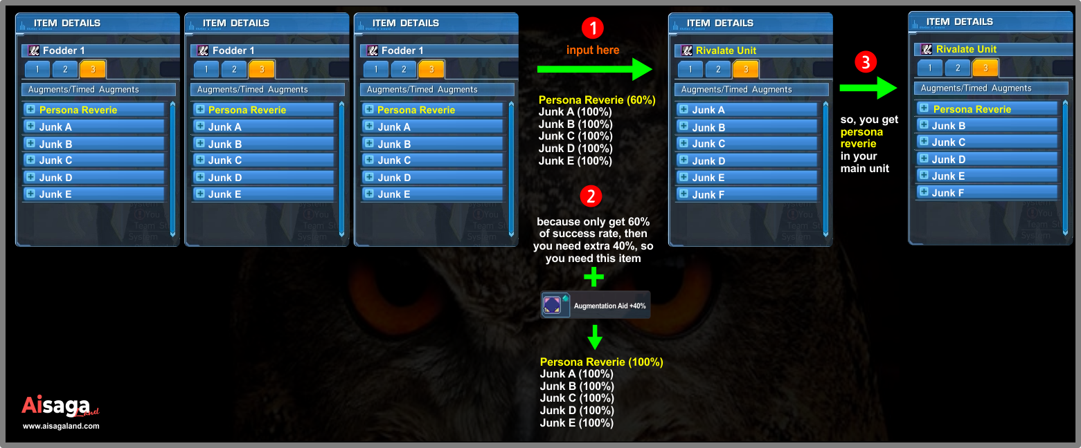 PSO2 Global - Simple Budget Augment / Affix 200 Atk + 12 PP - Aisaga Land
