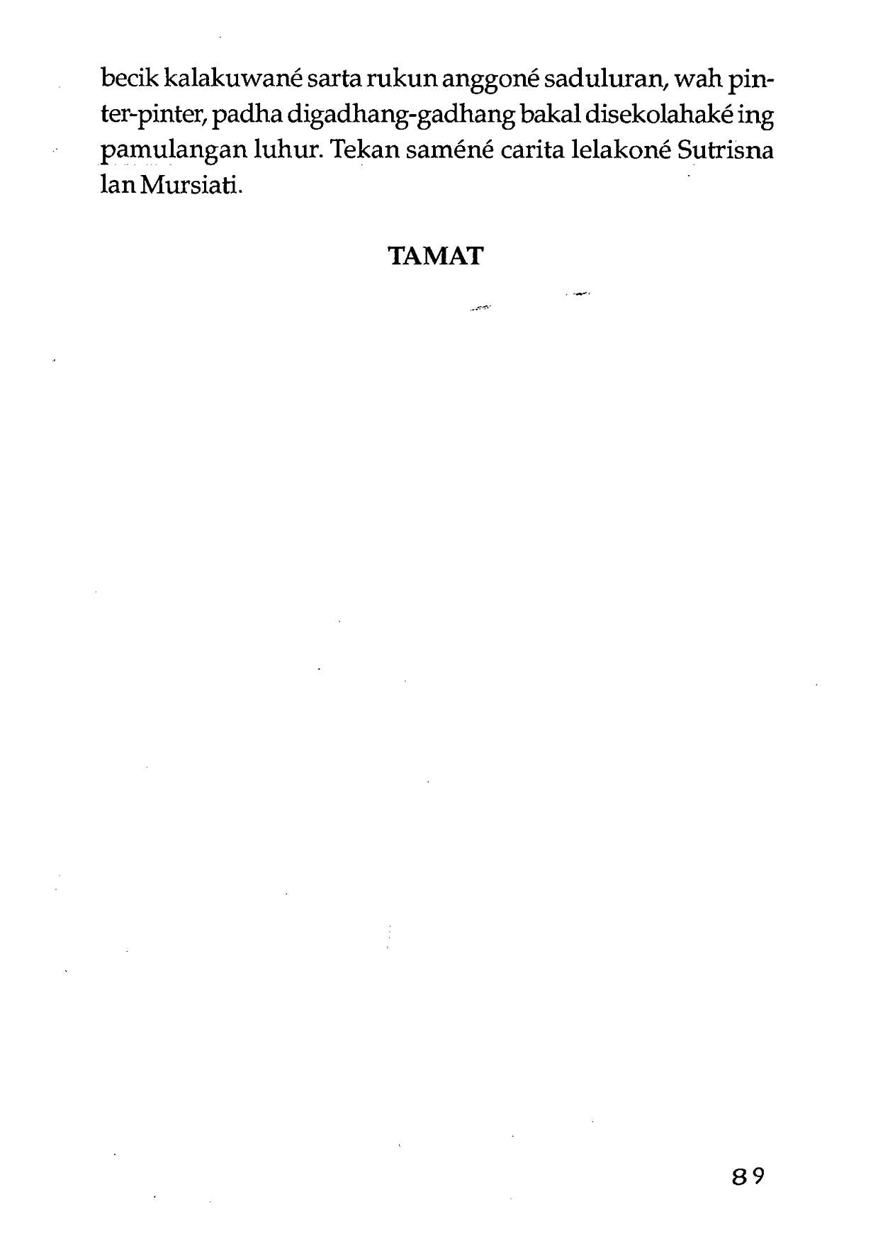 Novel Jawa Katresnan Soeratman Sastradihardja Baca Ebook