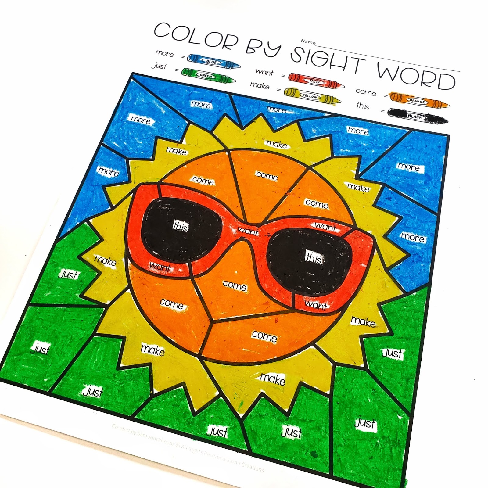 29+ Sight Words Coloring Page Gif