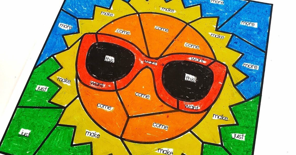 Editable Color by Sight Word for the Whole Year | Sara J Creations