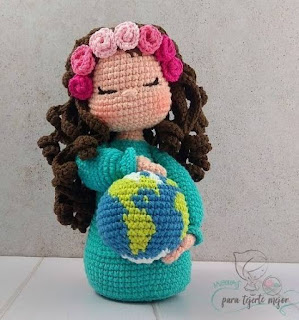 PATRON GRATIS MUÑECA TIERRA AMIGURUMI 43469