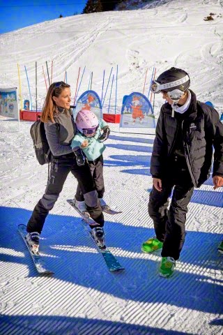 Royal Family Around the World: Prince Joachim and family on wintersport holiday at the de Bretaye in Villars Ollon, Switzerland on February 10, 2015