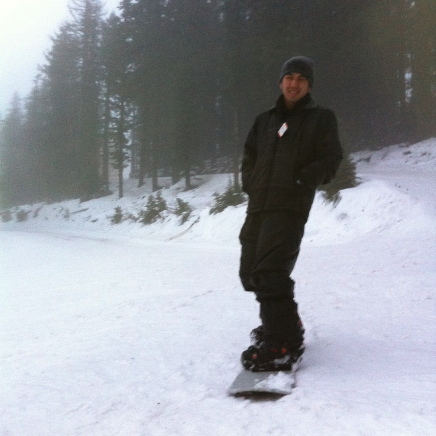 WandererInTraining My first snowboarding experience