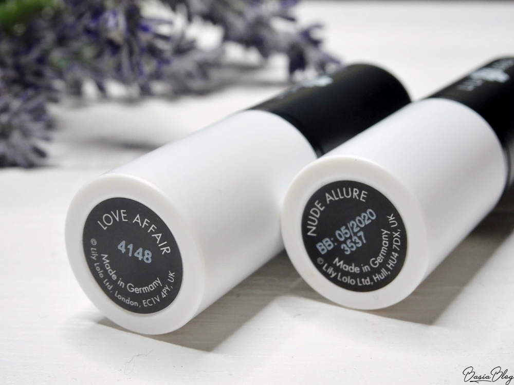 Lily Lolo naturalna szminka do ust Nude Allure i Love Affair