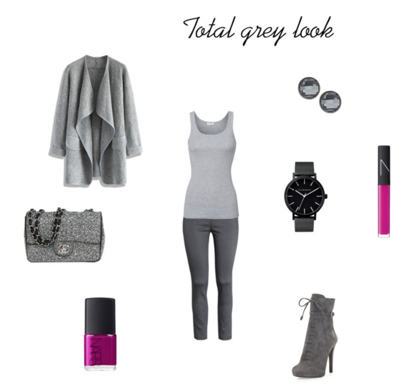 Total Grey Look - jesienna stylizacja w odcieniach szarości