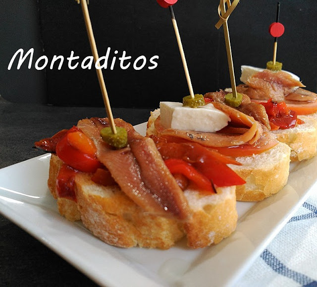 Montaditos De Anchoas
