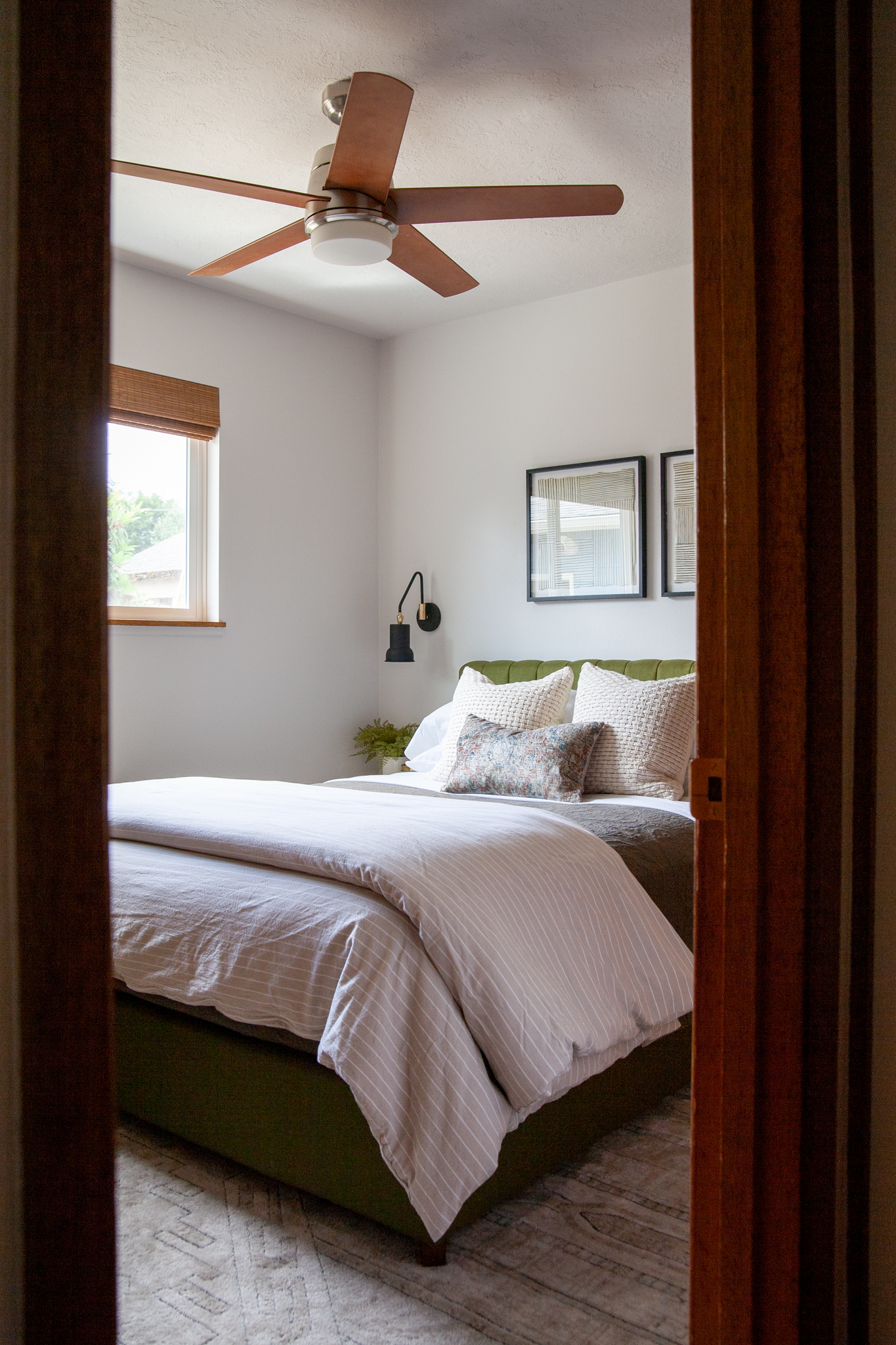 Updated midcentury modern guest bedroom reveal! One Room Challenge Week