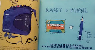 Pakai walkman udah bergaya banget waktu itu. uang saku ditabung supaya bisa beli hehehe