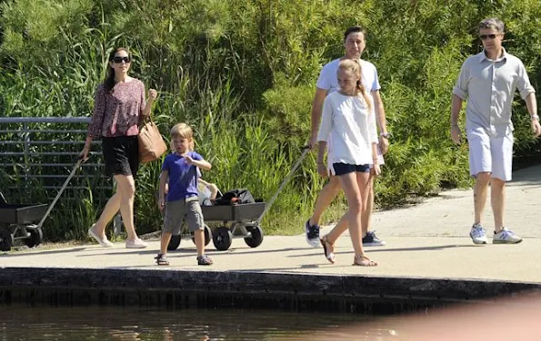 Crown Prince Frederik and his wife Crown Princess Mary their children Prince Christian, Princess Isabella, Prince Vincent and Princess Josephine