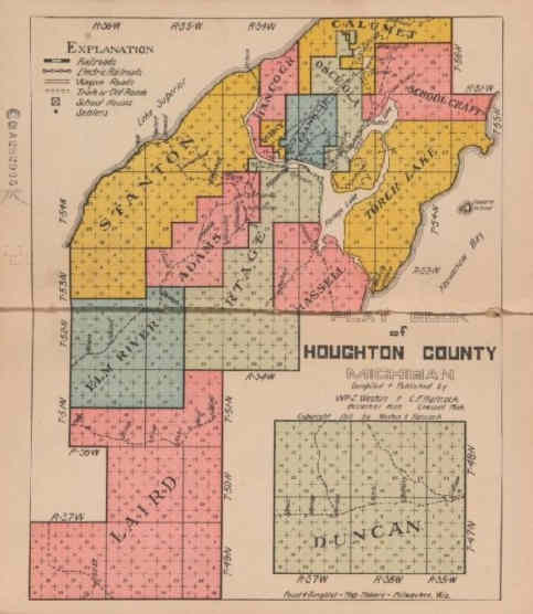 IN DEEDS Houghton County, Michigan Township Maps