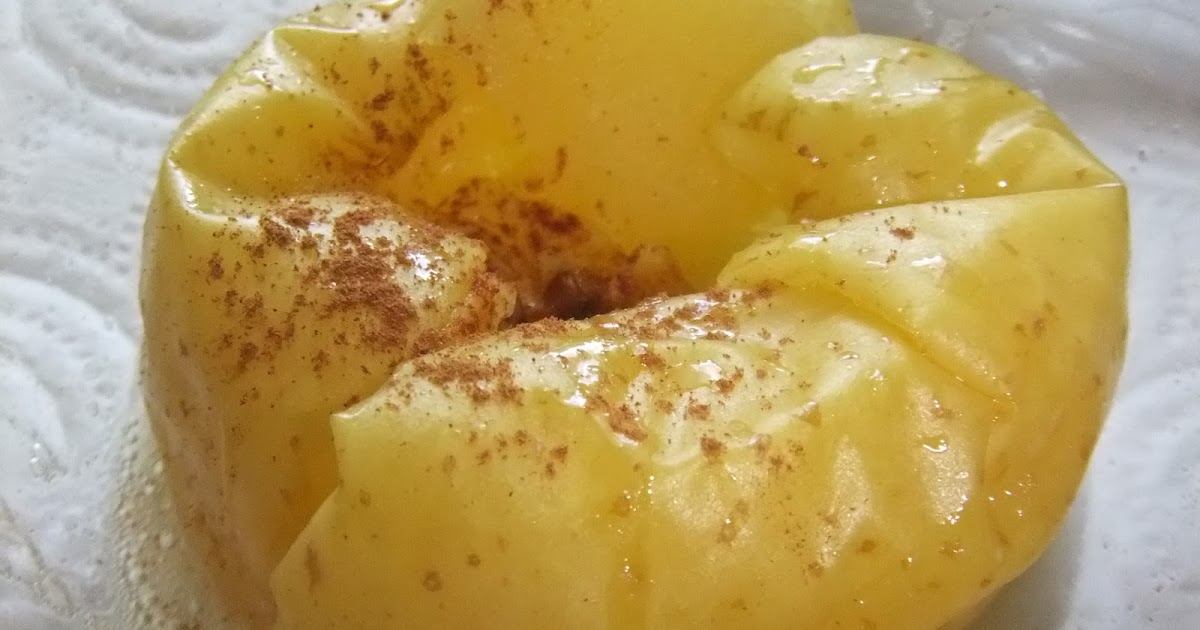 Batz na Cozinha: Maçã Assada no Microondas