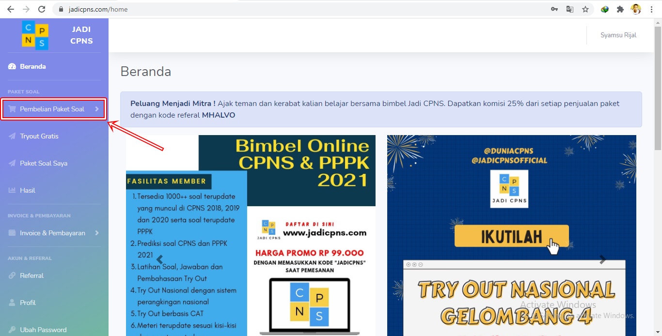 Kode Referral Jadi CPNS 2021 Diskon BERBAGI ILMU