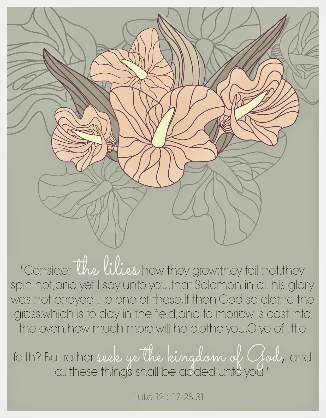 "Consider the Lilies" Printable Pneumatic Addict