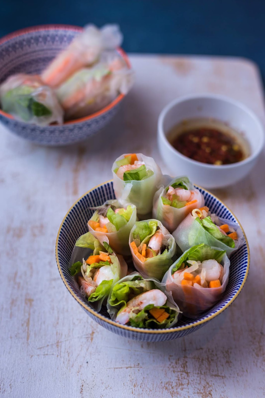 Rollitos frescos de papel de arroz y gambas estilo vietnamita - Tengo un  horno y sé cómo usarlo