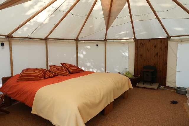 inside a yurt