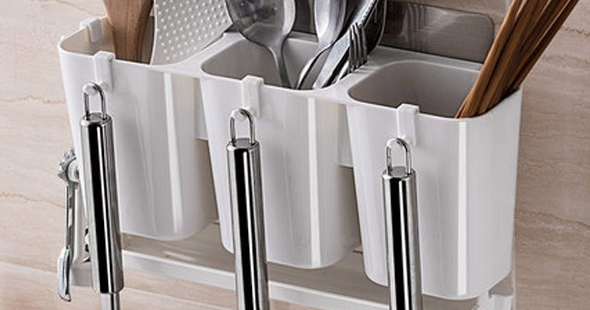 Magic Sticker Series SelfAdhesive Wall Mounted Kitchen Organizer Cutlery Holder Multipurpose