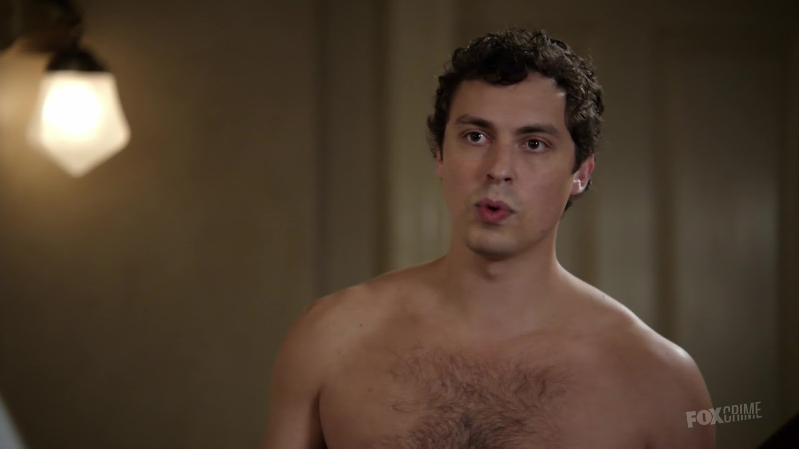 John Francis Daley shirtless in Bones 8-05 "The Method in the Madness&...